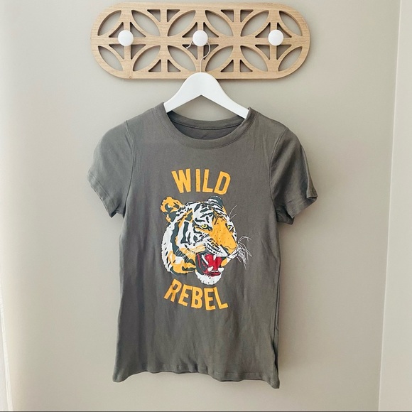 Chaser 'Wild Rebel' Tee Shirt Gray Sz Small - Picture 1 of 9